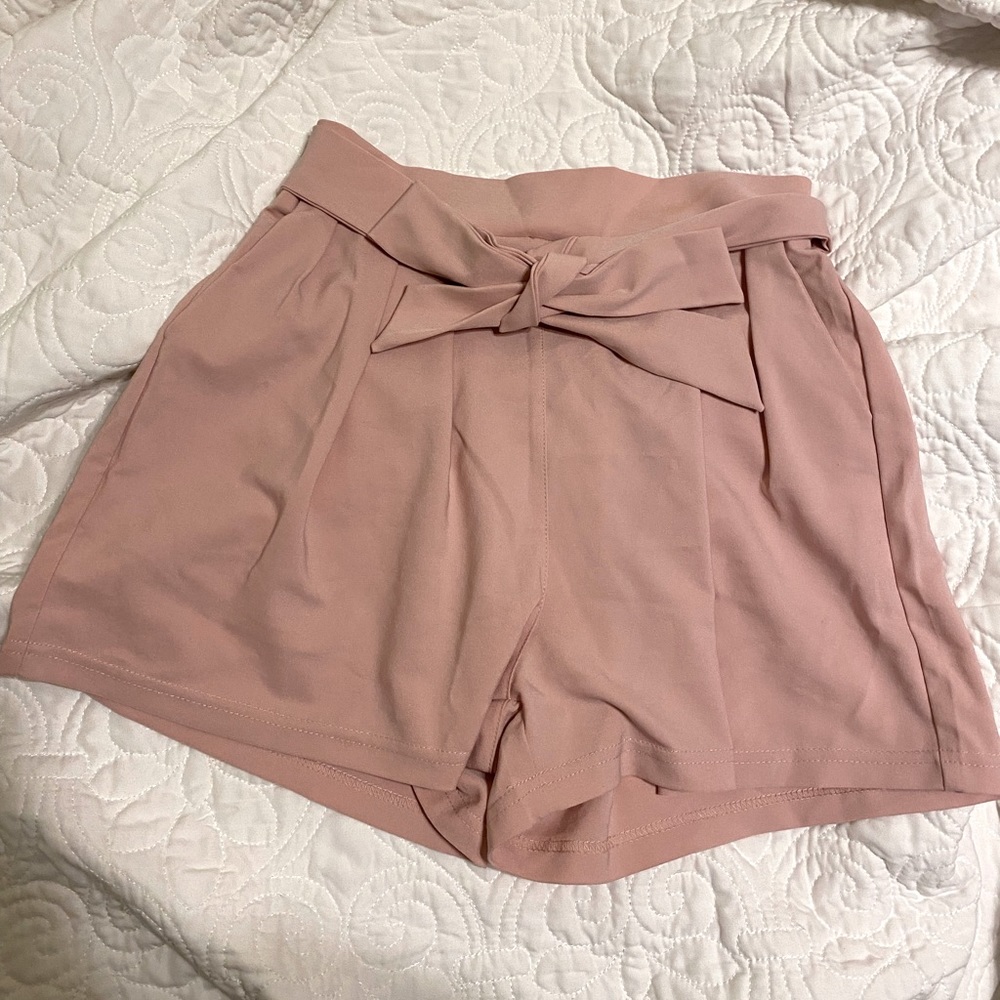 Pink dress shorts